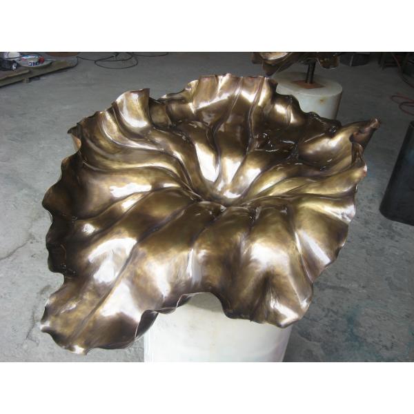 Quality Custom Copper Lotus Sculpture Lotus Flower Metal Sculpture for sale
