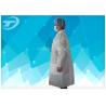 China Non - Woven Disposable Lab Coats With Velcro Fastening Soft And Breathable factory