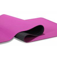 China Rose Red Biodegradable Yoga Mat , Latex Free Yoga Mat Non Slip Surfaces factory