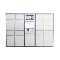 China LCD Touch Screen Electric Parcel Delivery Lockers Package Post Locker With Advertising Function factory