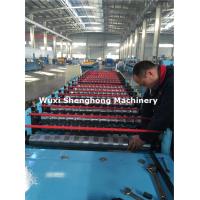 China Hydraulic Metal Glazed Roof Tile Making Machine , Tile Forming Machine for sale