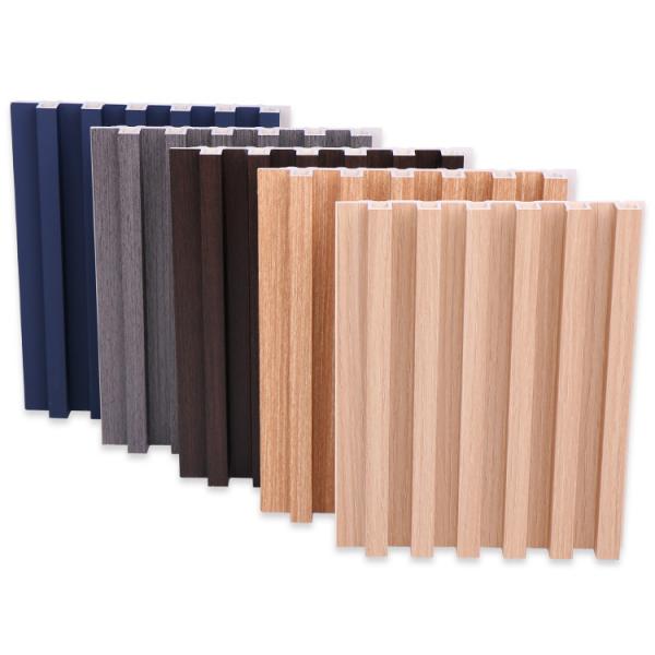 Quality Grooved PVC Wood Plastic Composite Decking Boards 8mm for sale