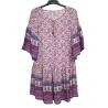 China Different Custom Womens Dresses Pullover Pleated Casual Dresses Purple Color factory