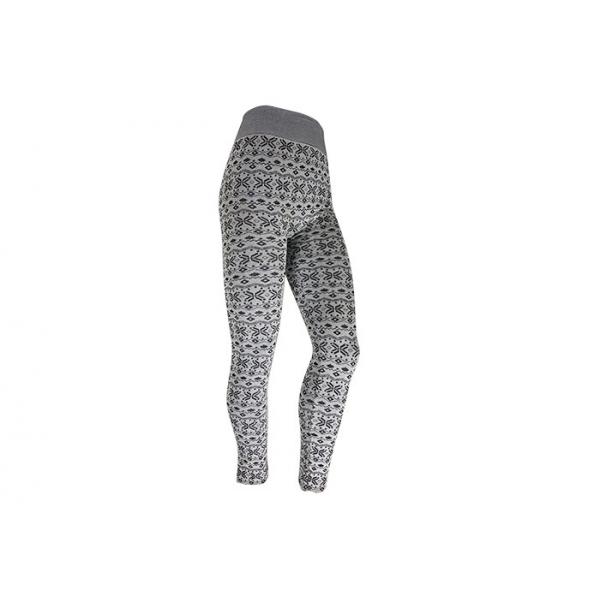 Quality Polyester Spandex Snow Flake Fleece Lined Leggings Womens for sale
