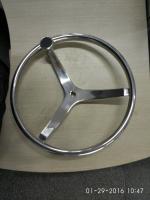 China 9 Spoke Polished Stainless Boat/Marine Steering Wheel/stainless steel steering wheel from China factory