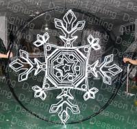 China giant snowflake outdoor christmas decorations factory