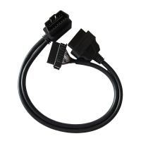 china 12W-24W OBD2 Y Cable Splitter Male To Dual Female For Benz Vehicle Diagnosis