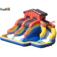 China Popular Outdoor Inflatable Water Slides , Inflatable Pool Slide With CE , EN14960 factory