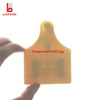 China Durable TPU Electronic Ear Tags For Cattle Tamper Proof Long Distance 98*73mm factory
