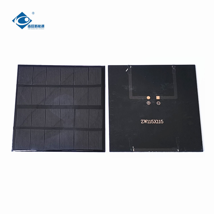 China 2W mono solar panels for outdoor filexable solar charger ZW-115115-6V factory