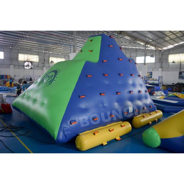 Quality PVC Tarpaulin 0.9mm Water Jump Park Floating Trampoline Games TUV Certification for sale