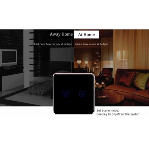 Quality ABS Glass Touch Dimmer Tuya Smart Switch Smart Life APP Control for sale