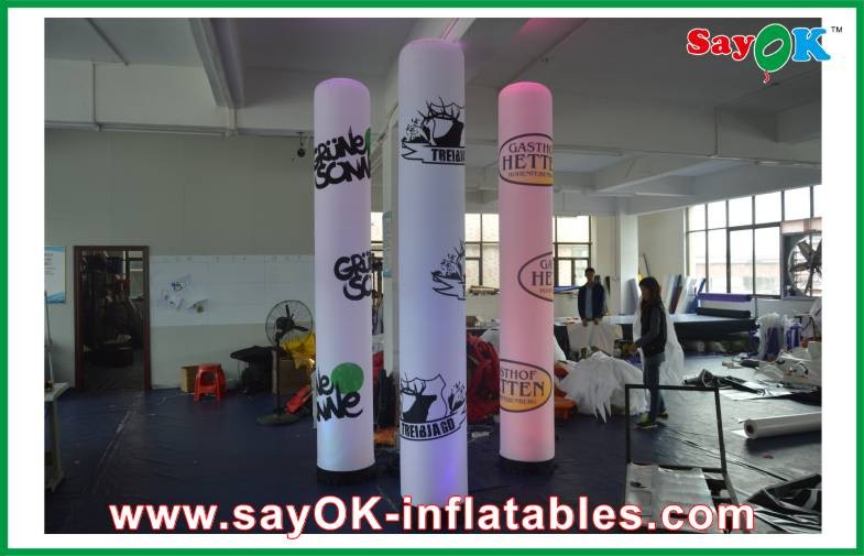 China Inflatable LED Posts High Quality Inflatable Lamp Posts For Interior Decoration factory