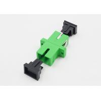 China Green Plastic SC APC Fiber Adapter 1550nm Single Mode Fiber Adapter for sale