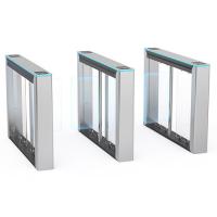 Quality Toughened Glass Swing Turnstile Gate IP54 Security For Outdoor And Indoor for sale