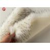 China Soft White Plush Faux Fur Fabric 70mm Pile White Black Fleck Tips Faux Fur factory
