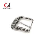 China Flowers Bead Silver Belt Buckles Zinc Alloy Size 38mm For Bags factory