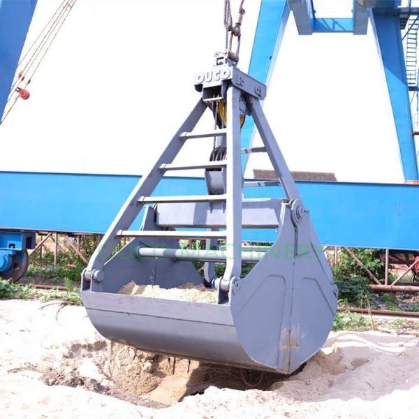 Quality Sand Handling Bulk Cargo 2 Rope Clamshell Grab Bucket for sale