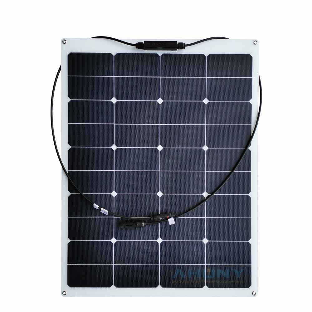 China Mono 50w Semi Flexible Solar Panel High Efficiency For Camping Rv factory