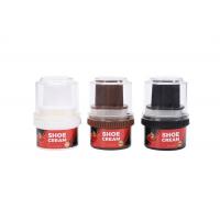 China Black Cream Colored Shoe Polish With Applicator Brush 2 In 1 Efficient Shoe Polish factory