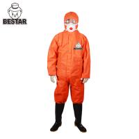 Quality Antistatic SMS Orange Disposable Medical Protective Coverall for sale