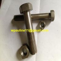 China ss321 stainless steel hex head bolts machine bolt and nuts for sale