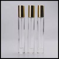 China Glass Material Perfume Spray Bottles , Small Empty Spray Bottles Round Long Shape factory