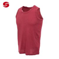 China Red Cotton Round Neck Military Tactical Shirt Army T Shirt Vest factory