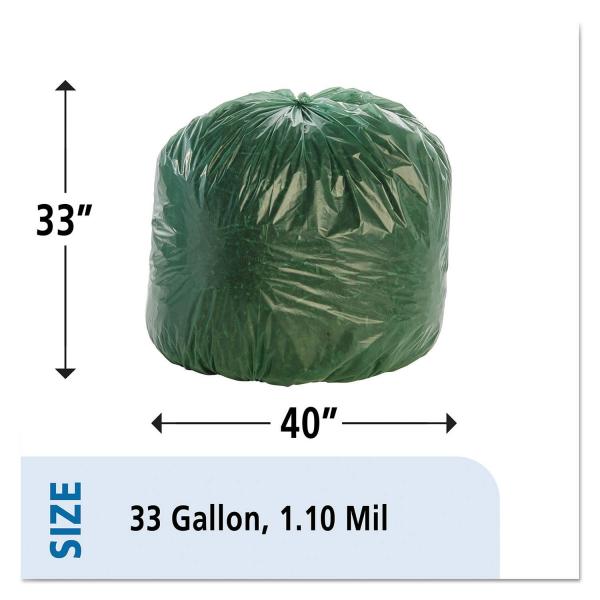 Quality Eco Degradable Trash Bags , 1.1mil 33 Gallon Garbage Bags 33 X 40mm for sale