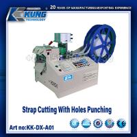 China FULL-AUTOMATIC  SHOE MAKING MACHINE STRAP CUTTING WITH HOLES PUNCHING factory