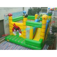 China 0.55mm PVC Tarpualin Inflatable bouncer slide Combo , Bouncer Jumpers Custom factory