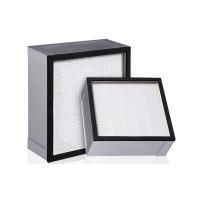 China 20mm 21mm Galvanized Frame Industrial Air Filter H14 H13 True HEPA Filter for sale