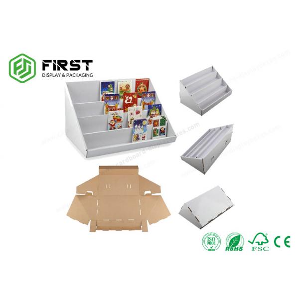 Quality Customized CMYK Printed PDQ Display Recyclable Paper Cardboard Counter Display for sale
