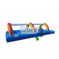 China Commercial Rainbow Inflatable Water Slide Inflatable Slip And Slide For Kids factory