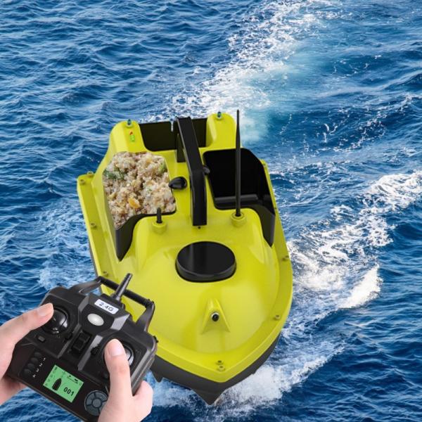 Quality ABS Engineering Plastic Fish Bait Boat GPS Remote Control Fishing Bait Boat for sale