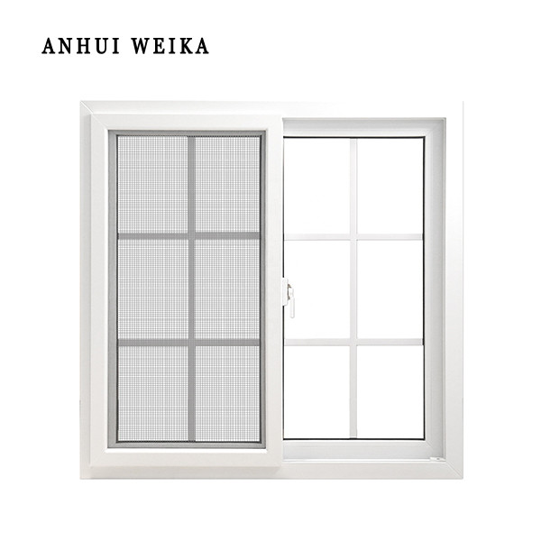 China Fixed Ventilator UPVC Sliding Window And Door With Grill Mosquito Mesh factory