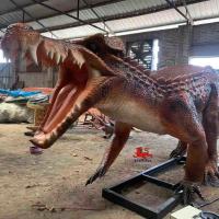 China Life Size Realistic Dinosaur Models Outdoor Crocodile Statue Theme Park Equipment factory