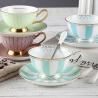China Multistyle Royal Fancy Bone China Tea Cups Set With 15cm Saucer factory