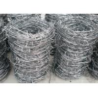 China Sharp Hot Dipped Galvanized Steel Wire , Q195 Garden Barbed Wire Coil for sale