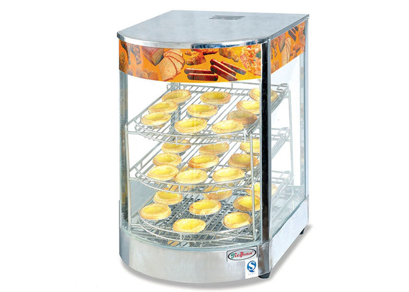 China 850W 220V Electric Hot Food Warmer Showcase, Countertop Pizza Warmer Display Cabinet factory