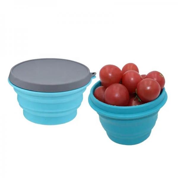 Quality Collapsible Silicone Lunch Container Bowl Odorless Leakproof for sale