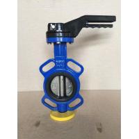China in stock 4 inch Wafer Lugged type ductile iron steel butterfly valve manual factory