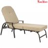 China French Style Patio Chaise Lounge Chair , Beige Outdoor Chaise Lounge Chairs factory