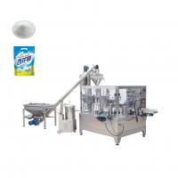 China Rotary Doypack Packing Machine For 1kg Washing Powder Wheat Flour Premade Bag factory