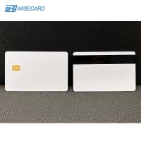 China WCT SLE4442 White EMV Chip Cards HiCo 2 Blank Magnetic Stripe Cards factory