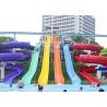China High Speed Water Slide , Aqua Park Swimming Pool Kids / Adult Body Water Slide factory