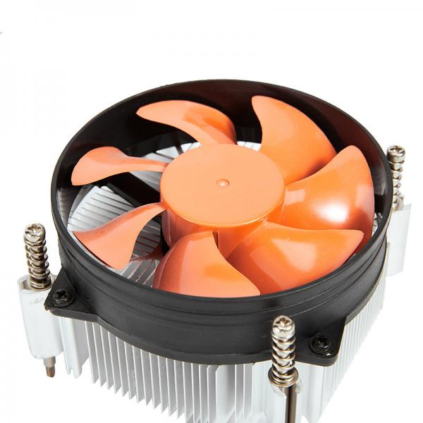 Quality 7pcs Blade Orange Fan CPU Cooling Radiator For IntelLGA775 Core2DUO Voltage 12VDC for sale