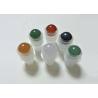 China Screw Cap Roll On Perfume Bottles , Amber Green Red Metal Ball Roll On Bottles factory