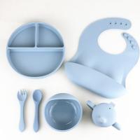 Quality BPA Free Safety Silicone Dining Set , Silicone Bowl And Spoon Set OEM for sale