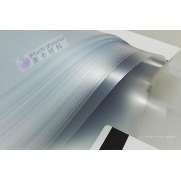 Quality High Stickiness Glue Coating PVC Coated Sheet / Reel For Inkjet Printing Use for sale